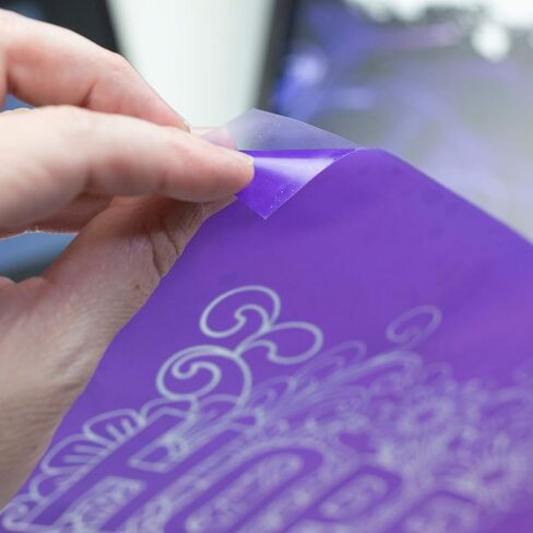 Ikonart Textile Silkscreen Stencil Film Sheets, 10" x 12" Reusable Stencil Material for Fabric - Purple, 25 Sheets in Saudi Arabia