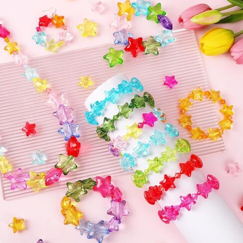 UPINS Acrylic Heart Beads,120pcs Valentine's Day Red Pink White Heart Shaped Beads for Jewelry Making DIY Bracelet Necklace Craft Party Supplies Wedding Decor in Saudi Arabia