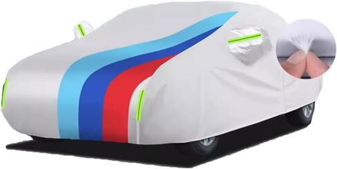 Car Cover Waterproof for BMW M3 Coupe Convertible E30 E36 E46 E92 E93, Waterproof Outdoor Car Covers Breathable Large Cover With Straps Zip Dustproof Windproof UV Protection(Black 1 (short),E46) in Saudi Arabia