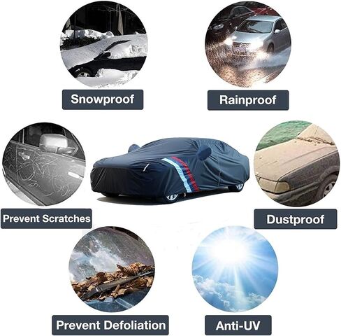 Car Cover Waterproof for Lexus CT 200h (2011-2022), Outdoor Car Covers Waterproof Breathable Large Car Cover with Zipper, Custom Full Car Cover Dustproof Scratchproof Sun-Resistant (Color : Silver, in Saudi Arabia