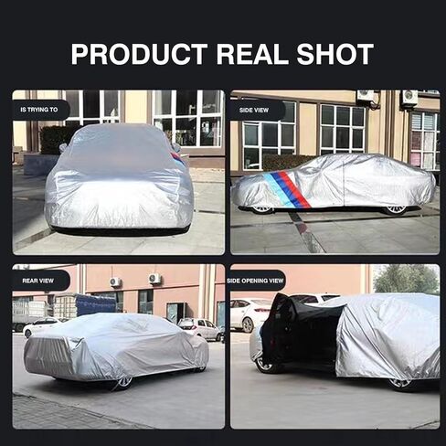 Car Cover Waterproof for Lexus CT 200h (2011-2022), Outdoor Car Covers Waterproof Breathable Large Car Cover with Zipper, Custom Full Car Cover Dustproof Scratchproof Sun-Resistant (Color : Silver, in Saudi Arabia