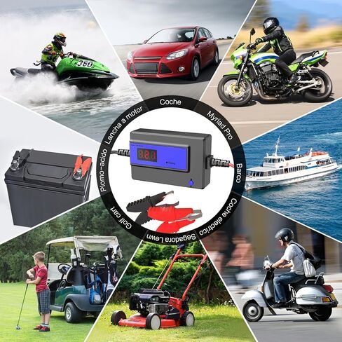 Battery Desulfator, Automatic Pulse Lead-Acid Battery Reconditioner for Life Extension and Repair (PL04C-400AH Blue) in Saudi Arabia