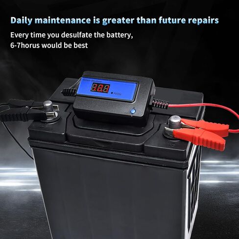 Battery Desulfator, Automatic Pulse Lead-Acid Battery Reconditioner for Life Extension and Repair (PL04C-400AH Blue) in Saudi Arabia