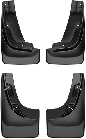 Weathertech Custom No Drill Splash Guard MudFlaps for Jeep Compass, Front & Rear Set (110096-120096), Black in Saudi Arabia