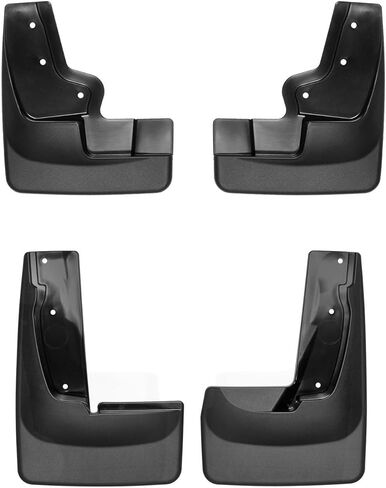 Weathertech Custom No Drill Splash Guard MudFlaps for Ford Edge، Edge - المجموعة الأمامية والخلفية (110060-120103)، أسود in Saudi Arabia