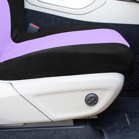 Universal Fit Car Seat Cover Full Set Automotive Seat Covers, Purple Chevron Flat Cloth Covers,Seat Protector for Cars, Trucks,SUVs and Vans,Washable Seat Cover in Saudi Arabia