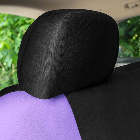 Universal Fit Car Seat Cover Full Set Automotive Seat Covers, Purple Chevron Flat Cloth Covers,Seat Protector for Cars, Trucks,SUVs and Vans,Washable Seat Cover in Saudi Arabia