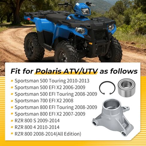 M MATI Right Hand Wheel Carrier with Bearing Kit for Polaris Sportsman 500 700 800 2006-2013 RZR 800 2008-2014 5134985 3514635 3585502 7710440 in Saudi Arabia