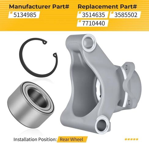 M MATI Right Hand Wheel Carrier with Bearing Kit for Polaris Sportsman 500 700 800 2006-2013 RZR 800 2008-2014 5134985 3514635 3585502 7710440 in Saudi Arabia