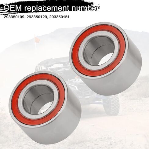 (4Pcs) Wheel Bearing Kit with Front Drive Shaft Seal, Compatible with Can-Am Defender, Commander, Maverick, Outlander, Renegade - Replaces # 293350040, 705400088, 293350118 in Saudi Arabia