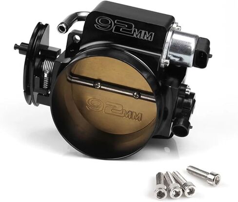 92mm Throttle Valve For Chevrolet Camaro LS1 LS2 LS Series Throttle Body With Sensor(92mm silver) in Saudi Arabia