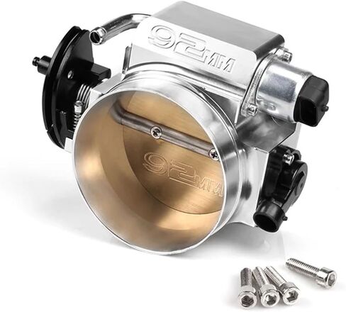 92mm Throttle Valve For Chevrolet Camaro LS1 LS2 LS Series Throttle Body With Sensor(92mm silver) in Saudi Arabia