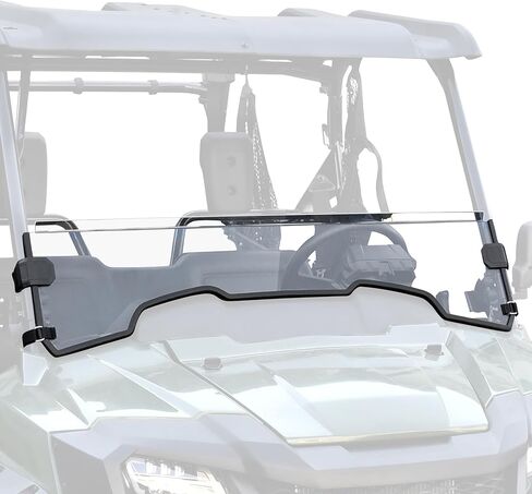SAUTVS Front Half Windshield for Honda Pioneer 700-2 / 700-4 2014-2025, Clear Durable Front Half Windscreen for Honda Pioneer 700 2P 4P 2014-2025 Accessories, Stronger Than Glass in Saudi Arabia