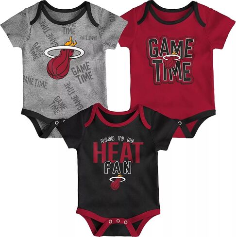 NBA Newborn Infants Game Time 3 Pieces Onsie Creeper Bodysuit Romper Set (Golden State Warriors, 24 Months) in Saudi Arabia