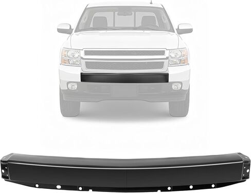 ECOTRIC Impact Bar Compatible with 2007-2013 Chevy Silverado 1500 2500 3500 Pickup Front Bumper Impact Face Bar Chrome Steel Replace For GM1002831 15941850 in Saudi Arabia