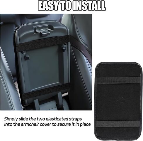 Hovom Car Center Console Cover, 12.72"×7.15" Leather Armrest Cover for Cars, Stylish Auto Armrest Cushion Pad, Anti-Scratch Vehicle Arm Rest Protector, Universal Interior Car Accessories (Coffee) in Saudi Arabia