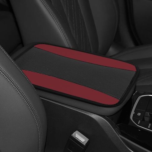 Hovom Car Center Console Cover, 12.72"×7.15" Leather Armrest Cover for Cars, Stylish Auto Armrest Cushion Pad, Anti-Scratch Vehicle Arm Rest Protector, Universal Interior Car Accessories (Coffee) in Saudi Arabia