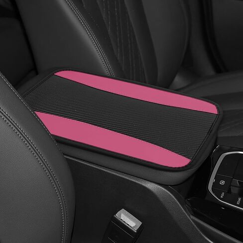 Hovom Car Center Console Cover, 12.72"×7.15" Leather Armrest Cover for Cars, Stylish Auto Armrest Cushion Pad, Anti-Scratch Vehicle Arm Rest Protector, Universal Interior Car Accessories (Coffee) in Saudi Arabia