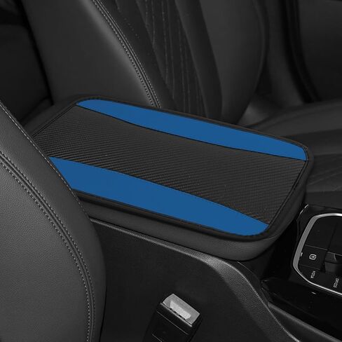 Hovom Car Center Console Cover, 12.72"×7.15" Leather Armrest Cover for Cars, Stylish Auto Armrest Cushion Pad, Anti-Scratch Vehicle Arm Rest Protector, Universal Interior Car Accessories (Coffee) in Saudi Arabia