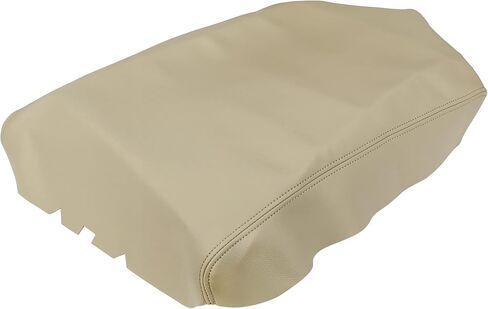 X AUTOHAUX Car Center Console Lid Armrest Seat Box Cover Protector Replacement Microfiber Leather for Nissan Titan 2004-2014 Beige in Saudi Arabia