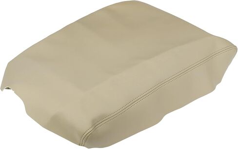 X AUTOHAUX Car Center Console Lid Armrest Seat Box Cover Protector Replacement Microfiber Leather for Nissan Titan 2004-2014 Beige in Saudi Arabia