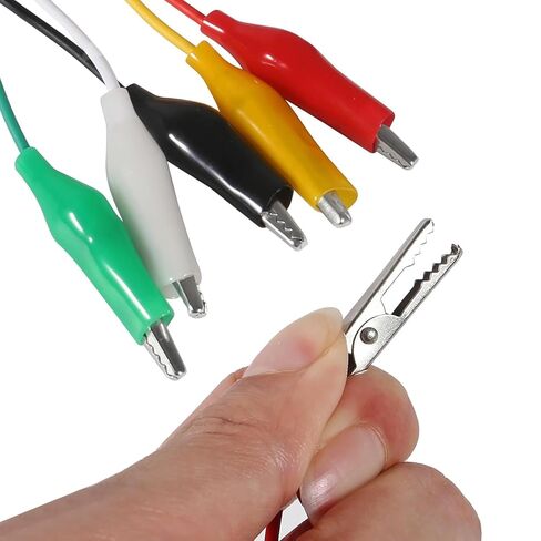 20pcs Alligator Clips Electrical Test Leads Dual Ended Crocodile Clips Jumper Wires for Circuit Connection Electrical Testing 5 Colors in Saudi Arabia