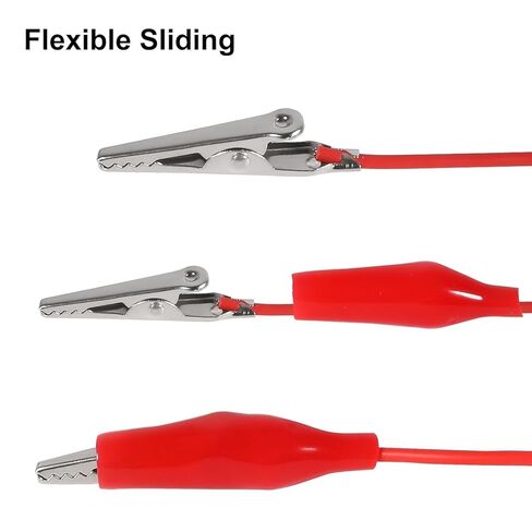 20pcs Alligator Clips Electrical Test Leads Dual Ended Crocodile Clips Jumper Wires for Circuit Connection Electrical Testing 5 Colors in Saudi Arabia