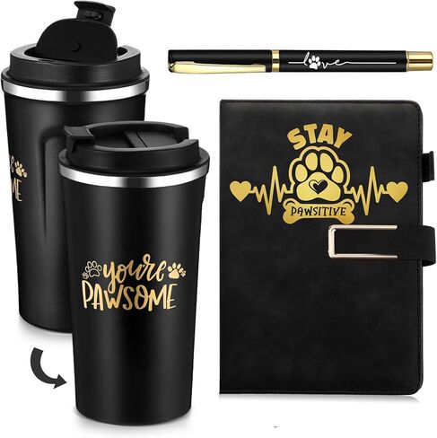 Pickmesh 3Pcs National Physical Therapy Month Gifts 17 oz Physical Therapist Tumbler with Inspirational A5 Leather Journal You're Doing Gait Pen Thank You for Physiotherapist Assistant Student (Black) in Saudi Arabia