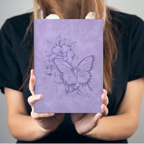 Butterfly Flowers Journal Notebook for Women, Birthday Gifts for Friends Leader Supervisor Mentor Coworkers, 160 Pages Writing Notebook for Travel, Business, Office, School, Home in Saudi Arabia
