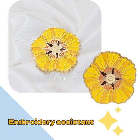 ThFmlva Cross Stitch Needle Minder Floral Magnetic Needle Point Accessories for Stitching Embroidery in Saudi Arabia