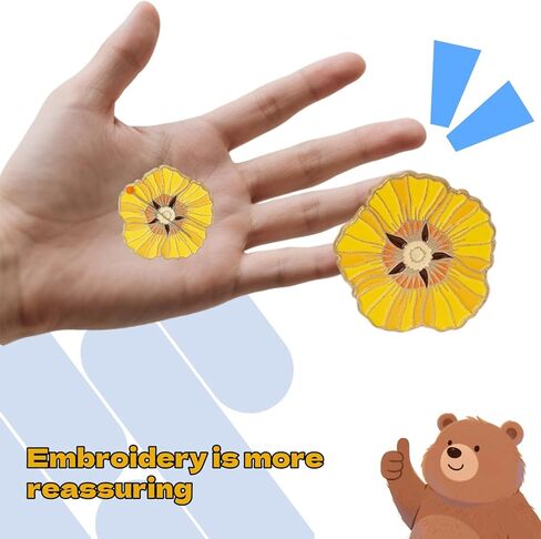 ThFmlva Cross Stitch Needle Minder Floral Magnetic Needle Point Accessories for Stitching Embroidery in Saudi Arabia