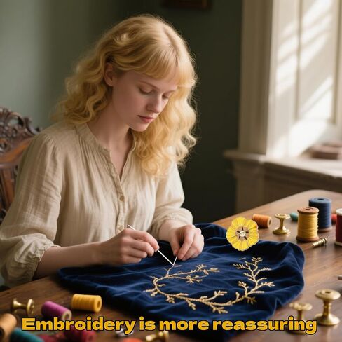 ThFmlva Cross Stitch Needle Minder Floral Magnetic Needle Point Accessories for Stitching Embroidery in Saudi Arabia