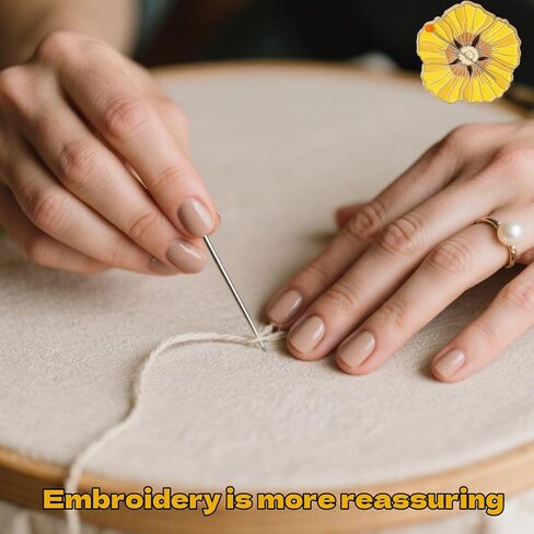 ThFmlva Cross Stitch Needle Minder Floral Magnetic Needle Point Accessories for Stitching Embroidery in Saudi Arabia