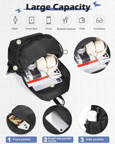 SEAFEW Tactical Backpacks Small Sling Bag Crossbody Backpack Shoulder Bag for Men Women, Multipurpose Anti-Theft Cross Body Chest Bags, One Strap Backpack for Walking Biking Travel Cycling White in Kuwait