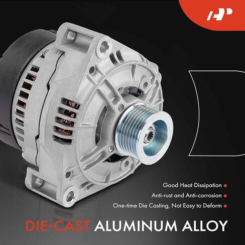 A-Premium Alternator Compatible with Land Rover Discovery 1999-2002 4.0L, 12V 130A 7-Groove Pulley Clockwise in Saudi Arabia