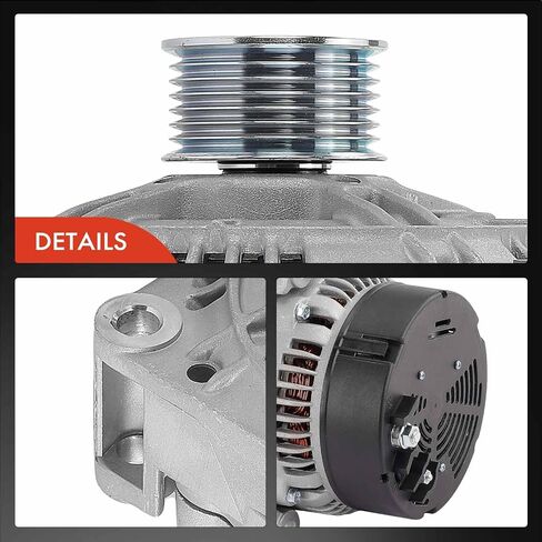 A-Premium Alternator Compatible with Land Rover Discovery 1999-2002 4.0L, 12V 130A 7-Groove Pulley Clockwise in Saudi Arabia
