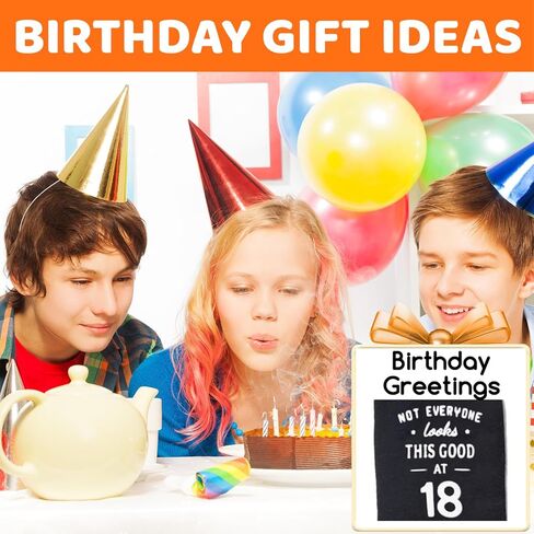 HAPPYPOP 18th Birthday Gifts Years Old - Socks for 18 Year Old Boy Girl, Birthday Present for 18 Year Old Teens in Saudi Arabia