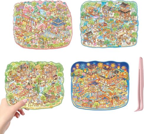 مشهد مصغر 20 مجموعة من الملصقات ثلاثية الأبعاد DIY مشهد مغامرة رعب جديد، تجعلك تمتلك علاجًا صغيرًا لمنزل صغير لإغاثة البالغين في سن المراهقة وتمرير الوقت-موضوع الإرهاب الصغير in Kuwait