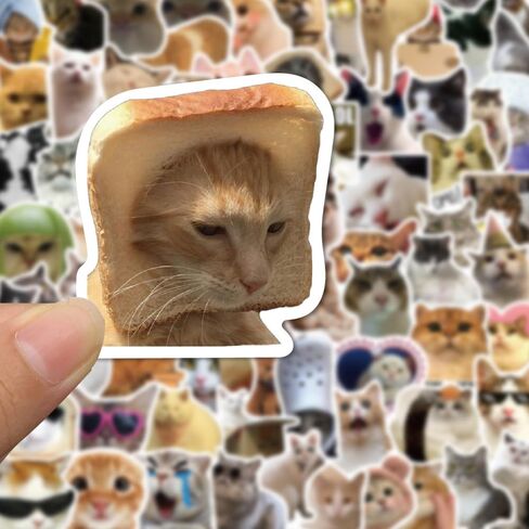 100pcs Cute Cat Stickers - Adorable Waterproof Kitten Mixed Styles DIY Stickers, Scrapbooking Decals in Saudi Arabia