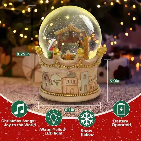S/4 Christmas Snow Globe, Train and Santa Claus and Snowman Snowglobes Figurines, Snow Globes，Santa Snow Globe, Christmas Snow Globes, Christmas Decor in Saudi Arabia