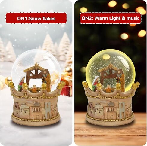 S/4 Christmas Snow Globe, Train and Santa Claus and Snowman Snowglobes Figurines, Snow Globes，Santa Snow Globe, Christmas Snow Globes, Christmas Decor in Saudi Arabia