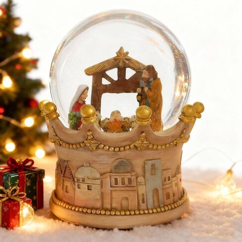 S/4 Christmas Snow Globe, Train and Santa Claus and Snowman Snowglobes Figurines, Snow Globes，Santa Snow Globe, Christmas Snow Globes, Christmas Decor in Saudi Arabia