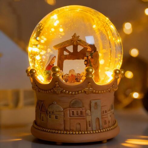 S/4 Christmas Snow Globe, Train and Santa Claus and Snowman Snowglobes Figurines, Snow Globes，Santa Snow Globe, Christmas Snow Globes, Christmas Decor in Saudi Arabia