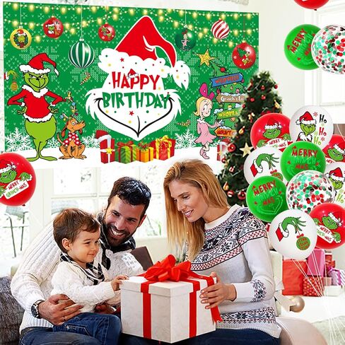 59 قطعة من زينة عيد الميلاد المجيد - لافتة عيد ميلاد سعيد، لافتة الشرفة، خلفية الباب، ديكور معلق في الهواء الطلق وبالونات لمستلزمات الحفلات in Kuwait