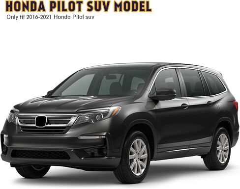لوحات تشغيل Perfit Liner لـ 2016-2022 Honda Pilot 4 أبواب SUV ABS + قضبان جانبية من سبائك الألومنيوم قضبان Nerf مقاس 6.5 بوصة in Saudi Arabia