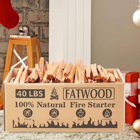 2 رطل من أعواد إشعال النار من خشب الدهون، 100% مشعل نار من الحطب الطبيعي للمواقد، خشب الصنوبر للمواقد، نيران المخيمات، النيران، الشواية in Kuwait