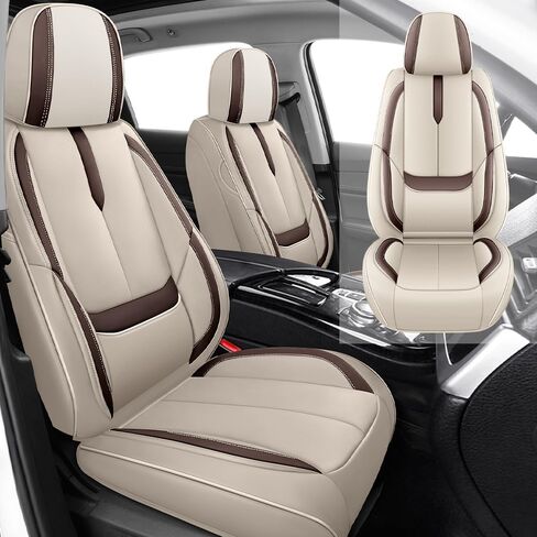 Front and Rear Car Seat Cover for Hyundai Tucson 2005-2026, Waterproof Full Wrapped Seat Protectors Interior Sets, Breathable and Soft(5 Seat/Black&Red) in Saudi Arabia
