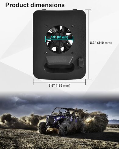 SAUTVS Engine Access Panel with Cooling Fan Assembly for 2014-2023 Polaris RZR XP 1000/ Turbo/RZR 900/Trail S 900 1000/2017 Ranger XP 1000 Accessories, Replace #5454122#5452376-070#5439787-070 in Saudi Arabia