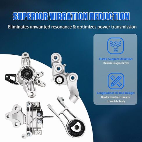 4 قطعة محرك المحرك جبل نقل عزم الدوران تبختر جبل مجموعة لكرايسلر باسيفيكا فوييجر 3.6L V6 ، يستبدل 68485537AA 68224744AB 68224746AD 68224742AA in Kuwait