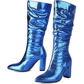 MEOTINA Gold High Heels for Women Kitten Heel Pointed Toe Short Womens Booties Buckle High Heeled Ankle Metallic Shoes in Kuwait